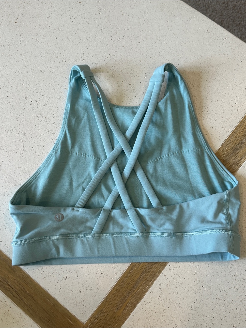 lululemon athletica Light Blue Crisscross Back Sports Bra